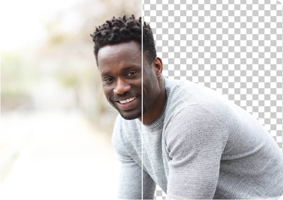 Product isolated using an AI background remover